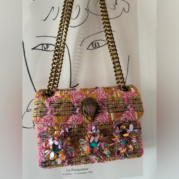 Kurt Geiger Handbags - Kurt Geiger Kensington Jeweled Tweed Bag